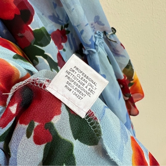 MISA Los Angeles Dress Blue Multi Floral - Picture 8 of 8